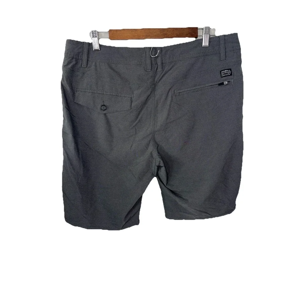 Hurley Mens Hybrid Shorts Walk Mens 34x10 Gray Surfing Hiking 4 Way Stretch